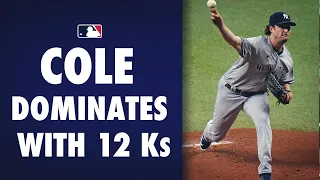 Gerrit Cole dominates the Rays with 12 Ks over 8 IP!