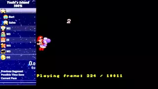 Yoshi's Island: SMW2+ Hack 2-5 100% in 2:19 - TAS