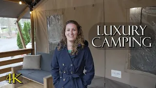 GLAMPING Luxury Camping at Little Arrow in the Freezing Cold Tour