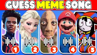 GUESS MEME & WHO'S SINGING?| Disney, Netflix, Elsa, Tenge Tenge, Super Mario, Kung Fu Panda 4, Sonic