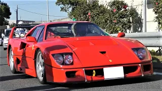 【F40LM仕様のフェラーリ他】スーパーカーの加速サウンド・エンジンサウンド/Supercars sound in japan.