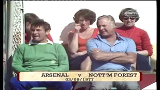 1977/78 - Arsenal v Nottingham Forest (Division 1 - 3.9.77)