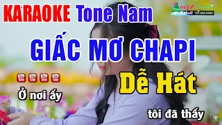 Giấc Mơ Chapi Karaoke Tone Nam | Nhạc Sống Thanh Ngân