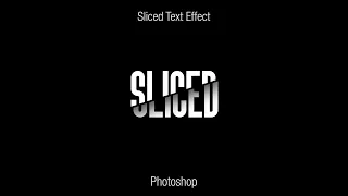 Create Sliced Text Effect in Photoshop | Photoshop Shorts