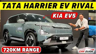 KIA EV5 Electric SUV | Tata Harrier EV & XUV700 Electric Rival | Full Walkaround🔥New Kia SUV India