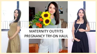 5 Maternity Outfits | Clothing try-on haul for pregnancy | What to wear when pregnant (Petite)