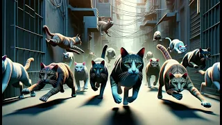 【Runaway Cat Attacks Cat Family】#kitten #catvideos #catstory #catlover #cute #cat #angrycat #sadcat