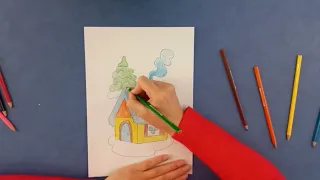 Малювання "Казковий  будинок" (старші групи)