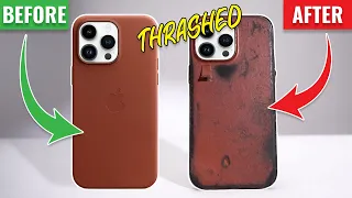 (1 yr review) Why Apple's leather Iphone case is garbage