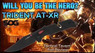 SOG TRIDENT AT-XR Full Review - Is It Worth It?? Life Saving Rescue EDC Self Defense Knife 2023