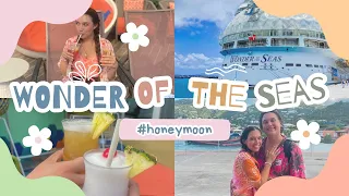 WONDER OF THE SEAS & 3 SEA DAYS | honeymoon cruise vlog