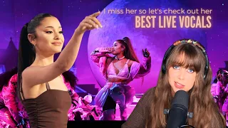 I miss Ariana Grande so here's a reaction to her "best live vocals"
