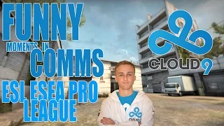 CS:GO - Cloud 9 Funny Moments in Comms (ESL ESEA 2015)