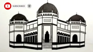 menggambar sketsa masjid #sketchdrawing