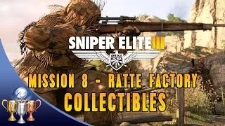 Sniper Elite 3 Collectibles [Mission 8] Cards, Sniper Nests, War Diaries, Long Shots, Objectives