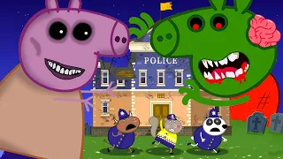 Zombie Apocalypse, Zombies Appear At Room Police Peppa🧟‍♀️ | Peppa Pig Funny Animation