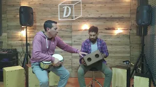 bongo stagg y bongo cajón rustico