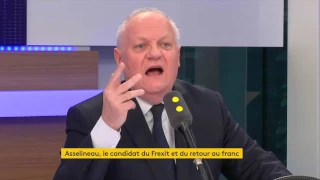 Présidentielle : François Asselineau prédit "l'explosion de l'euro quel que soit le président élu"