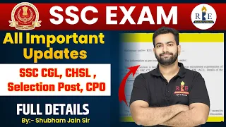 SSC Exams all important updates by Shubham Sir| SSC CGL, CHSL, Selection post, vendor, IB Vacancy