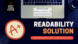 CS50 Readability Problem Set 2 (pset2) Walkthrough (Step by Step Solution)