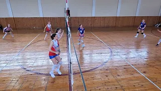 мяч над сеткой ЦСКА- Ленинградская Москва