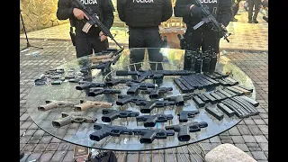 La Policía Nacional realizó operativo en una finca de Vía a la Costa donde halló armas de fuego