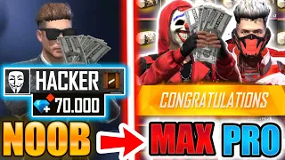 Free Fire 70.000 diamonds transformation in 5 min - look how it became😱🔥