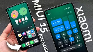 YA ESTÁN AQUÍ! ICONOS y Centro de Control de MIUI 15 para Cualquier XIAOMI, REDMI, POCO.