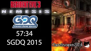 SGDQ 2015 - Resident Evil 3 by Carcinogen in 57:34
