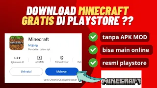 Cara Download Minecraft Gratis di Playstore