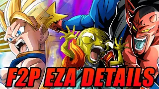 EZA F2P SSJ3 GOKU, LR DABURA & BABIDI EZA DETAILS (DBZ Dokkan Battle)