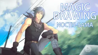 Drawing Noctis from Final Fantasy XV