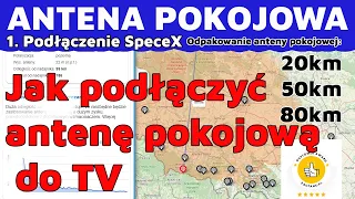 Jak podłączyć antenę pokojową SpeceX Davbol TV DVB-T2