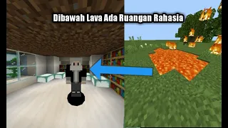 Cara membuat Ruang Rahasia Di Bawah Lava Mcpe Tanpa Redstone!