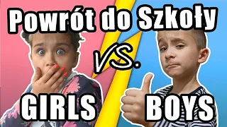 🤩GIRLS VS. BOYS 😎| SZKOLNA RUTYNA 2019 | BACK TO SCHOOL