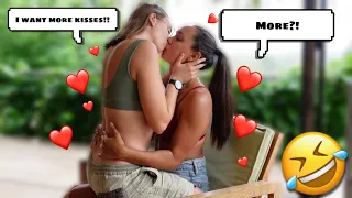 BEING OVERLY AFFECTIONATE TO SEE MY WIFE'S REACTION *steamy* | Lesbian Couple