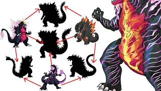 Shin Godzilla + Space Godzilla + Burning Godzilla Hexafusion | MonsterVerse Fusion | Maxxive Jumpo