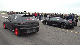 450HP Seat Ibiza TDI DIESEL vs Lamborghini Gallardo Twin Turbo