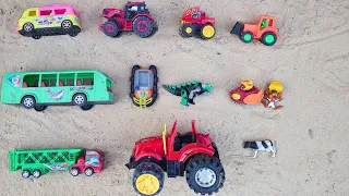 Fire truck video|tractor truck dumper vs hole|Toy Story|cartoon|Village Toys