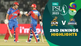 2nd Innings Highlights | Peshawar Zalmi vs Karachi Kings | Match 17 | HBL PSL 8 | MI2T