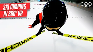 V for Victory at Ski Jumping | #Beijing2022 360° VR