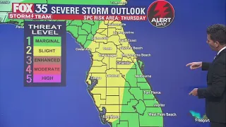 FOX 35 Storm Alert Day on Thursday: Strong to severe storms expected in Central Florida