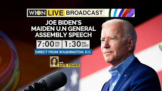 WION Live Broadcast | Joe Biden's maiden UN General Assembly speech | Direct from Washington, DC