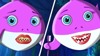 Brush Your Teeth Baby Shark!! FunForKidsTV Nursery Rhymes & Baby Songs #babyshark