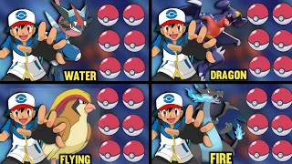 Ash Best Pokemon Team Of Each Type|Ash Ultimate Pokemon Team From Every Type|Ash Strongest Pokemon|