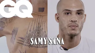 Samy Sana dévoile ses tattoos : boxeur thaï, gants de boxe, AK47… | GQ