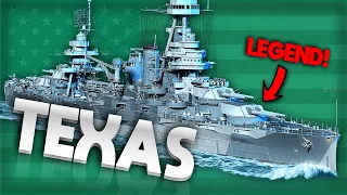 USS TEXAS is a legend in World of Warships Legends