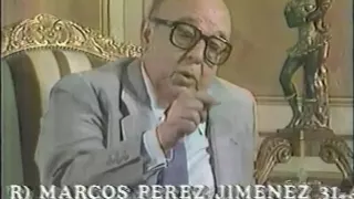 Napoleon Bravo entrevista al ex-Pte. Marcos Perez Jimenez (Parte 1)