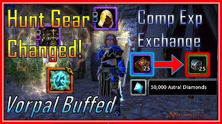 Hunt Gear Changes, Vorpal Buff? Fighter Nerfs & Tank Adjustments, Trade Comp Exp Packs - Neverwinter