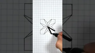 Dibujo figura geométrica en 3D